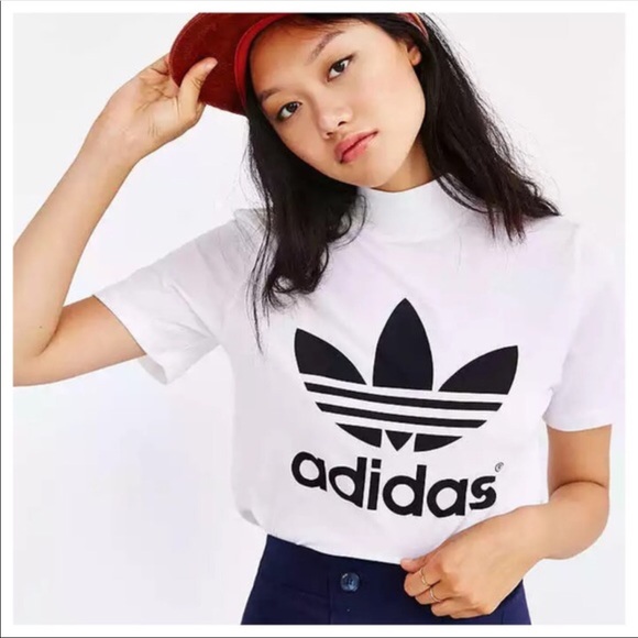 adidas mock turtleneck short sleeve